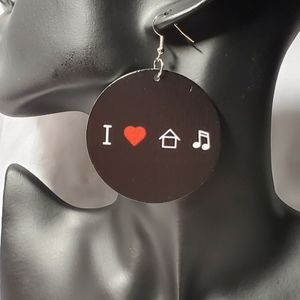 2" Lightweight Wood Earrings